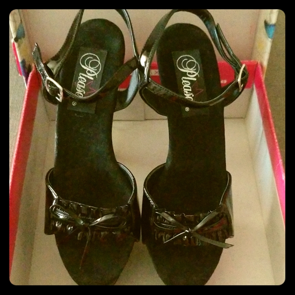 Black Patent Leather Heels